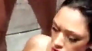 Shower Slut Gangbang Bukkake