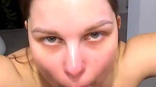 Amateur Cumslut Wife Best Blowjob and Cum Swallow