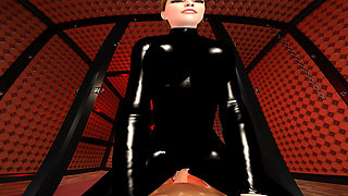 Busty Latex Queen Rides You - POV Experience