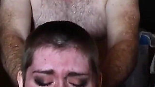 Shaved Head Punk Girl Fucked by Old Man