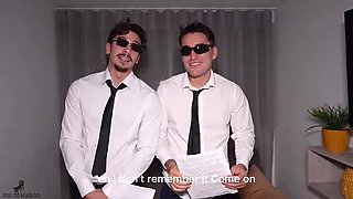 Italian Teen Double Penetration Interview - Huge Tits Brunette Gets DP & Cum in Mouth