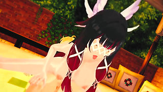 Genshin Impact - Columbina Hardcore Sex Scene with Aether - 3D Hentai Animation