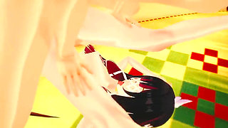 Genshin Impact - Columbina Hardcore Sex Scene with Aether - 3D Hentai Animation