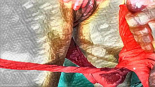 XXX Cartoon. My Housekeeper Helps Me with My Handjob. Cumming on Her Big Clit and Her Red Panties.