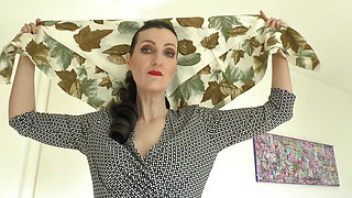 Beautiful Silk Headscarf Fashion Show Autumn Scarves Lady Victoria Valente Headscarf Mistress