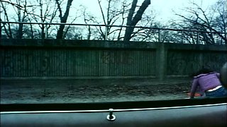 Small tit brunette amateur tugs on a big willie