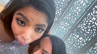 POV Threesome with Cara and Hazel Heart's Steamy Black