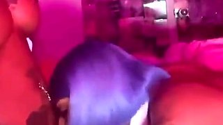 Ebony plays and gets a big black cock to fuck