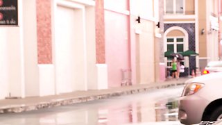 Thai amateur teen picked up for hard sex