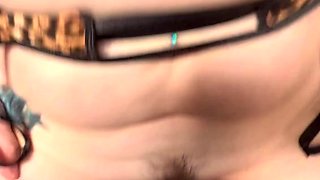 Pale and chubby brunette MILF sucks and tit fucks a big cock