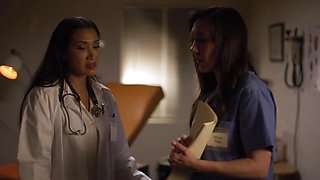 Vicki Chase shuts up a slutty nurse and they fuck so good