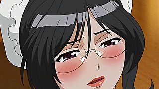 Animated hentai cartoon with horny maids being naughty and fucked