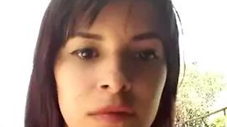 Valery Afuera backyard fun: Amateur, Babe  Brunette Porn