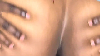 Ebony Big Ass MILF Stepmom Rides Her Stepson's BBC. A Taboo That Ends in Deep Doggy