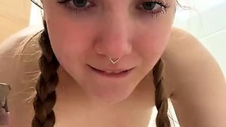 Bambi_Lu masturbating in public toilet