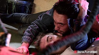 Kinky tattooed MILF temptress incredible sex scene