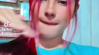 Cute Girl Changes Her Panties in Front of the Mirror