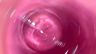 Camera Inside My Tight Creamy Pussy, Internal View of My Horny Vagina