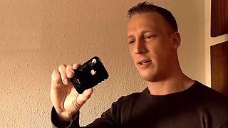 Sexy blonde babe gets punished for playing with her kitty