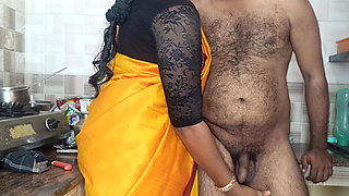 Housewife kitchen sex