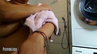 Joan Belle Plays in the Shower