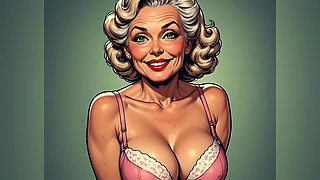 Retro Pinup Bra and Panties Art