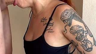 Naughty Redhead Maid Sucking Hot