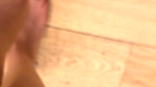 Sexy blonde chick solo masturbation with dildo