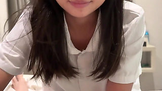 18yo Thai Student in Uniform Get Fucked Hard by a Big White Cock and Cum on Her Face