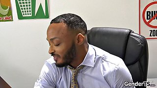 Tgirl Coed Takes Hard Anal Pounding for Extra Credits