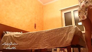 Hot Italian MILF Cheats on Husband in Their Bed - Homemade Cuckold Porn