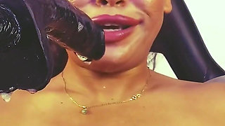 Obeying my master's orders by smoking and sucking cock