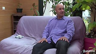 Blonde French Novice Experiences Amateur Mature Sex, Ends with Cum in Mouth - Charly Sparks