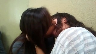 ladies kissing 4