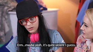 Stepmom with huge tits seduces teen girlfriend into steamy lesbian action - XXX