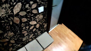 Brown Leather Dominant Wife Lookalike Twist. Deepthroat, Doggy and Creampie