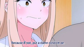 Shy couple fears being caught as he goes all in - HENTAI ENG