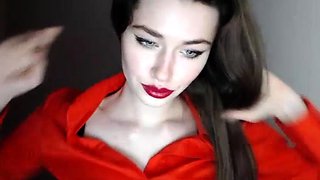 Brunette Solo Webcam Masturbation