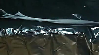 This time i had no mercy for my slave. I took his little cock out of his pants and tied it