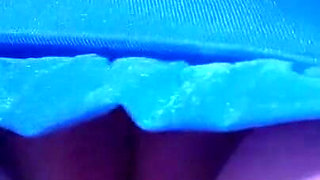 Whats Under Blue Skirt?