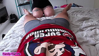 Wife Sucks Her Lover While Having a Video Call with Her Husband