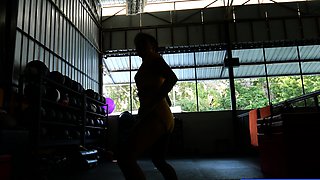 Muay Thai hottie fucked after training