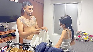 This Sexy Employee Offers Me A New Shirt In Exchange For A Hot, Hard Fuck With Orgasms