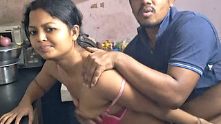 Desi Ex-hot Wife Sex Boyfriend Night Alone Cooking Time