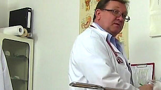 Mature gyno - chubby mature woman caught on cam on her gyno exam by kinky doc