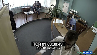 Fake Hospital - Young Babe with Bad Back Has No Trouble Bending Over for Deep Dick