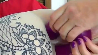 Rosa's double ended dildo DP