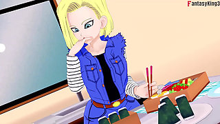 Kame Roshi Offers Help to Android 18 in Exchange for a Favor - Dragon Ball Zex Series