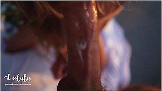 Bondage On The Balcony! Hard Sex And Flower Slaps - Amateur Couple With Leo Lulu