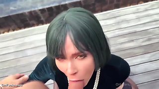 Fubuki Cosplay Hard Fucking And Deepthroating With Sweetie Fox